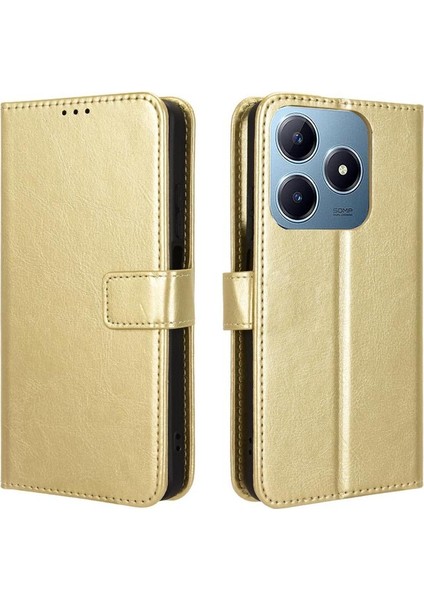 Realme C61 4g Manyetik Kart Tutucu Kapak Çevirin Cüzdan (Yurt Dışından)