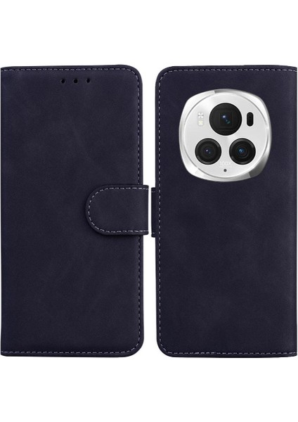 Onur Magic6 Pro Için Flip Case Standı Tutucu Kart Yuvası Manyetik Premium Pu (Yurt Dışından)