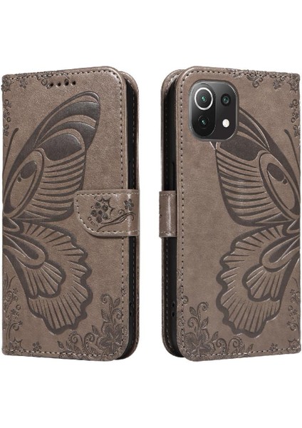 Kredi Kartı Yuvası ile Xiaomi 11 Lite Ayrılabilir El Kayışı Için Flip Case (Yurt Dışından)