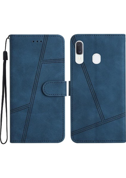 Samsung Galaxy A20 Için Flip CASE/A30 Bilek Kayışı Kart Yuvaları Tutucu Flip Pu (Yurt Dışından) indirimleri