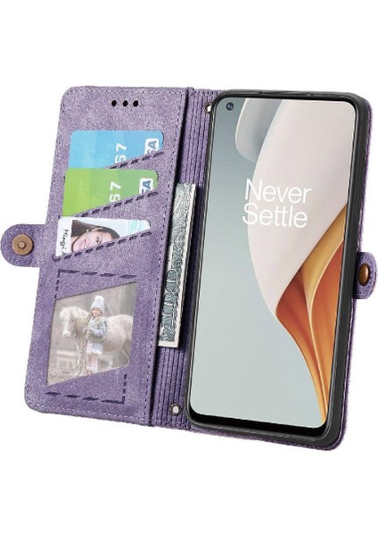 BDT Boutique Oneplus Nord N100 Darbeye Kapak Kapak Cüzdan Basit Kılıf Için Flip Case (Yurt Dışından)