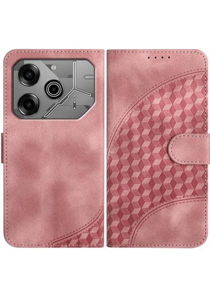 Tecno Pova 6 Pro Manyetik Kart Tutucu Için Flip Case Pu Deri Kapak Çevirin (Yurt Dışından)