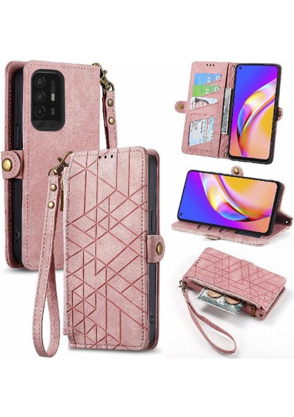 Oppo A94 5g Için Flip Case/oppo 5z Darbeye Deri Kılıf Basit Flip (Yurt Dışından)