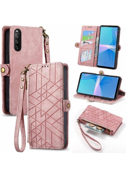 Sony Xperia 10 Iıı Için Flip Case Deri Kılıf Kapak Darbeye (Yurt Dışından)