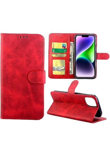 IPhone 14 Için Filp Durumda Artı Manyetik Kapatma Tam Koruma Kartı Tutucu (Yurt Dışından) modelleri