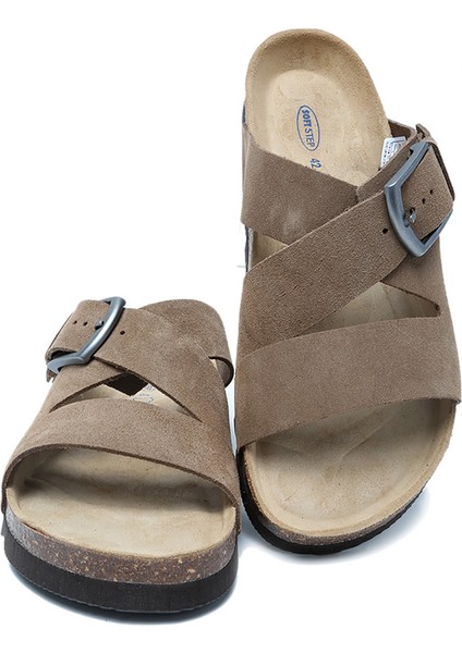 14446 Ch-Kifidis Soft Step Erkek Süet Deri Mantar Terlik 40-46