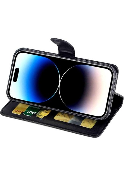 IPhone 14 Için Filp Durumda Pro Tam Koruma Kartı Tutucu Kickstand Pu (Yurt Dışından) fırsatları