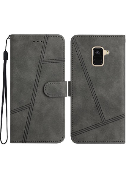 Samsung Galaxy A8 Artı 2018 Tam Koruma Için Flip Case Cüzdan Pu Bilek (Yurt Dışından)