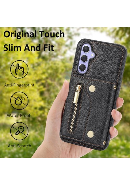 Samsung Galaxy S24 Kart Yuvaları Için Kılıf Uzun Kayış Büyük Kapasiteli Mini (Yurt Dışından) modelleri
