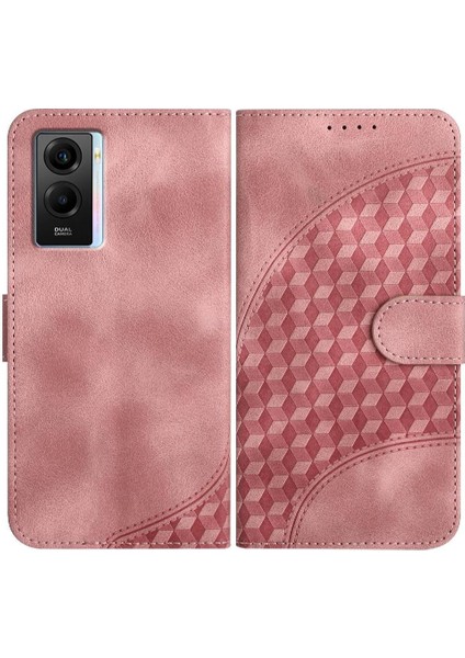 Vıvo Y55S Darbeye Deri Kılıf Flip Iş Için Flip Case Geometrik Pu (Yurt Dışından)