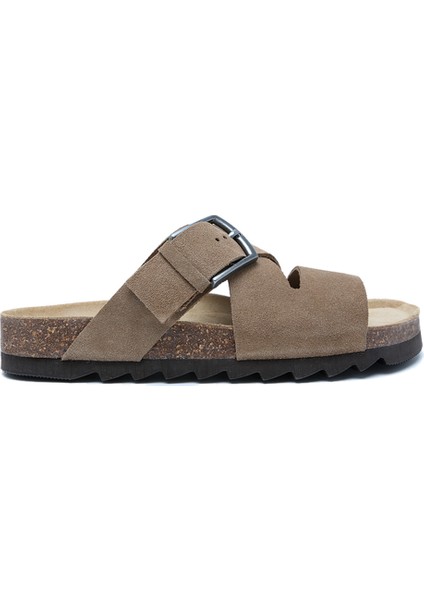 14446 Ch-Kifidis Soft Step Erkek Süet Deri Mantar Terlik 40-46