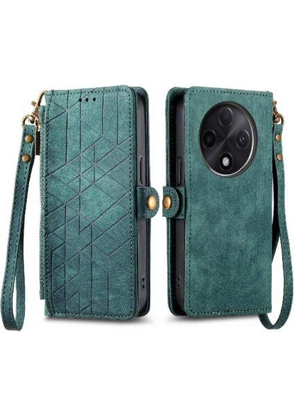 Oppo A3 Pro Için Flip Case Deri Kılıf Cüzdan Kapak Çevirin Darbeye (Yurt Dışından)