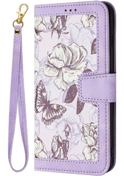 Samsung Galaxy S21 Kickstand Pu Deri Anti Scratch Için Cüzdan Kılıf (Yurt Dışından)