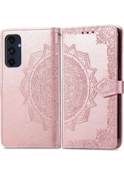 Samsung Galaxy M55 Flip Kapak Için Flip Case Darbeye Deri Kılıf (Yurt Dışından)