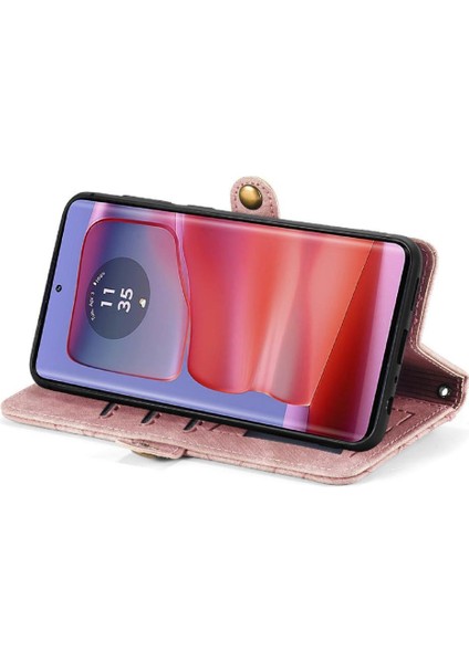 Motorola Kenar 50 Pro Için Flip Case Kapak Cüzdan Darbeye Basit (Yurt Dışından) indirimleri