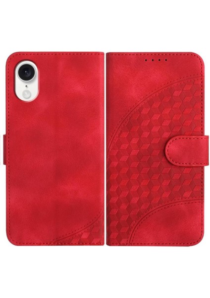 IPhone Se4 Için Flip Case Darbeye Deri Kılıf Manyetik Kart Tutucu Pu (Yurt Dışından)