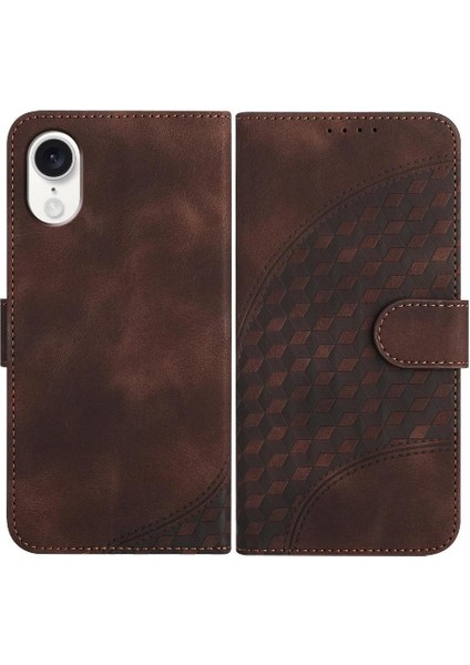 IPhone Se4 Için Flip Case Darbeye Deri Kılıf Manyetik Kart Tutucu Pu (Yurt Dışından)