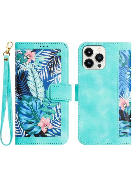 Cüzdan Kılıf IPhone 15 Pro Max Kart Tutucu Anti Scratch Pu Deri (Yurt Dışından)