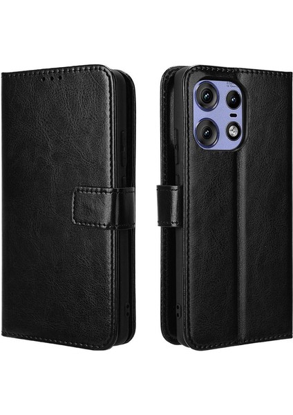 Motorola Kenar 50 Pro 5g Için Kılıf Kapak Çevirin Kart Tutucu Cüzdan Manyetik (Yurt Dışından)