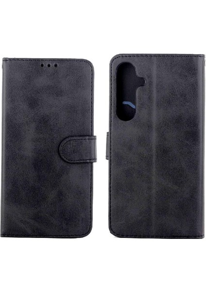 Samsung Galaxy S24 Artı Pu Deri Kickstand Tam Kart Için Filp Durumda (Yurt Dışından)
