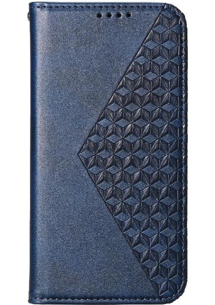 IPhone 15 Için Flip Case Artı El Kayışı Eşkenar Dörtgen Şekli Standı Cüzdan Günlük (Yurt Dışından)