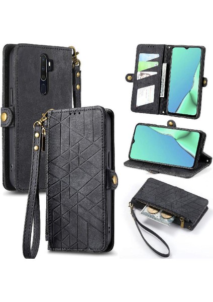 Oppo A9 Için Flip Case 2020/A5 2020 Darbeye Cüzdan Deri Kılıf Flip (Yurt Dışından)