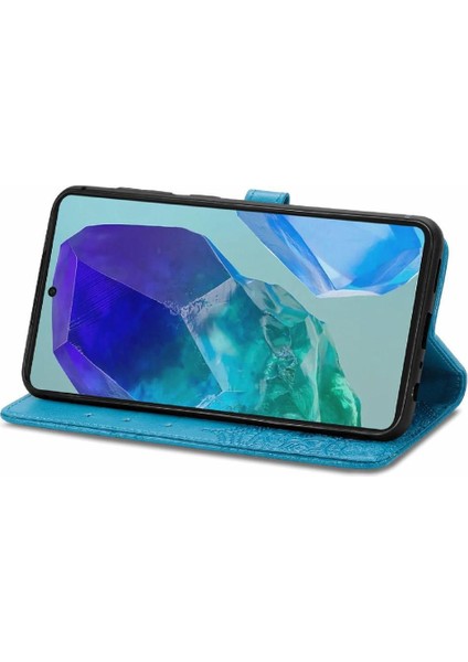 Samsung Galaxy M55 Flip Kapak Için Flip Case Darbeye Deri Kılıf (Yurt Dışından)