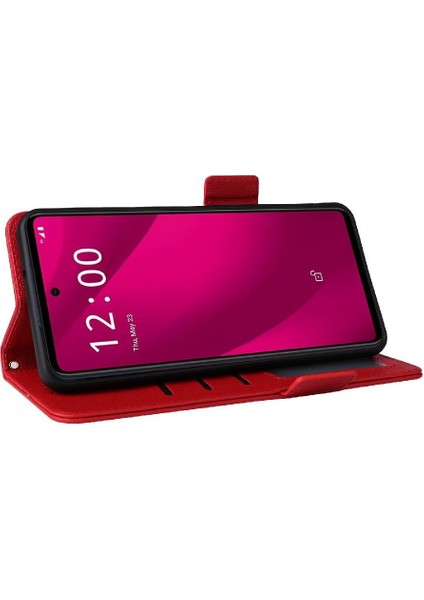 T-Mobile Revvl 7 Pro 5g Manyetik Pu Deri Yan Toka Kartı Için Flip Case (Yurt Dışından) modelleri