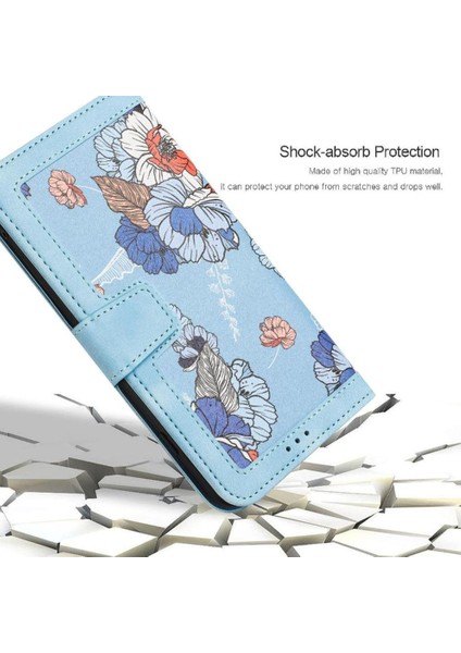 IPhone 14 Için Cüzdan Durumda Artı Kart Tutucu Pu Deri Anti Scratch Kapatma (Yurt Dışından)