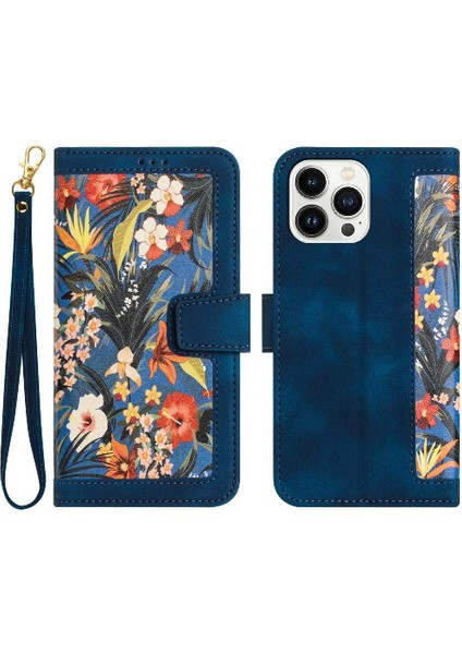 Cüzdan Kılıf IPhone 15 Pro Max Kart Tutucu Anti Scratch Pu Deri (Yurt Dışından)