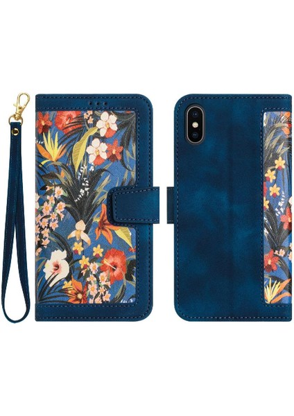 Cüzdan Kılıf IPhone X/xs Kickstand Kart Tutucu Manyetik Kapatma Anti (Yurt Dışından)
