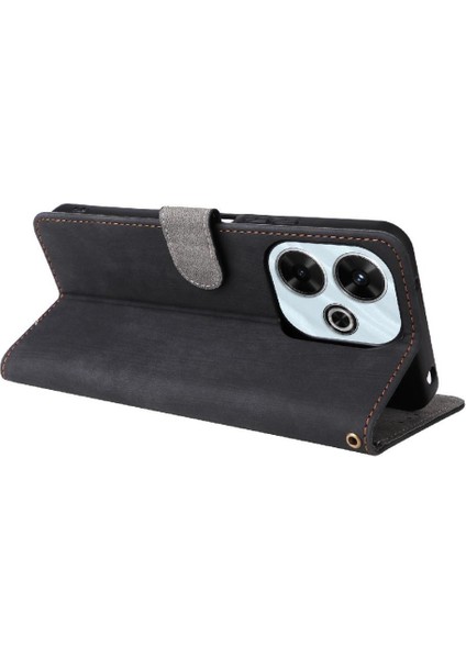 Xiaomi Redmi Için Kılıf 13 4g Pu Deri Manyetik Kapatma Kart Yuvaları Kapak (Yurt Dışından)