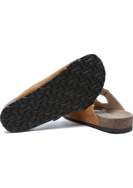 K10260SD Kifidis Soft Step Kadın Çift Bantlı Süet Mantar Terlik 36-41