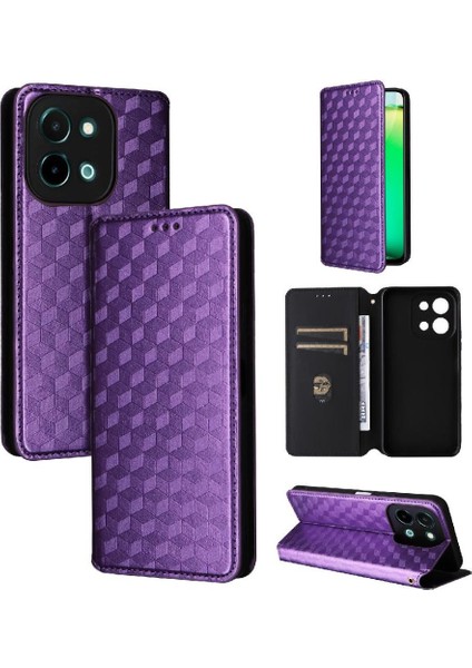 Vivo Y28 4g 3D Desen Kart Yuvaları Tutucu Manyetik Kapatma Için Flip Case (Yurt Dışından)
