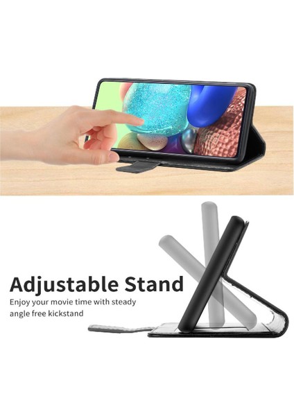Samsung Galaxy M55 5g Darbeye Dayanıklı Tpu Kabuk Kickstand Için Flip Case-Dayanıklı (Yurt Dışından)