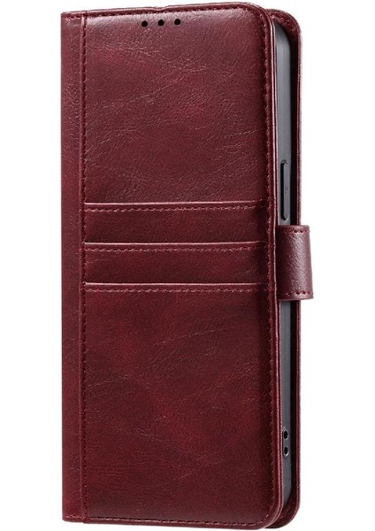 Xiaomi Redmi Için Flip Case 13 4g 6 Kart Yuvaları Kickstand Pu Deri Cüzdan (Yurt Dışından)