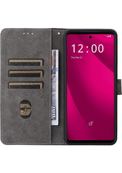 T-Mobile Revvl 7 Pro 5g Pu Deri Flip Folio Cüzdan Rfıd Kapatma Için Kılıf (Yurt Dışından) modelleri