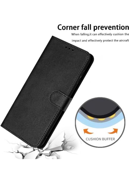 Kart Yuvası ile IPhone 11 Pro Max Saf Renk Pu Deri Için Flip Case (Yurt Dışından)