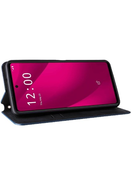 T-Mobile Revvl 7 Pro 5g Manyetik Kapatma Kart Yuvaları Tutucu 3D Pu Için Kılıf (Yurt Dışından) modelleri