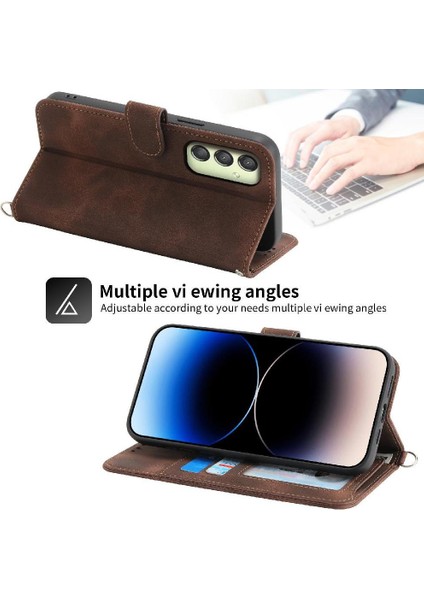 Samsung Galaxy A25 Bileklik Çoklu Kredi Kartı Yuvaları Için Flip Case (Yurt Dışından) fırsatları