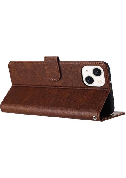 Kart Yuvası Saf Renk ile Toka Kickstand ile IPhone 14 Için Flip Case (Yurt Dışından) modelleri
