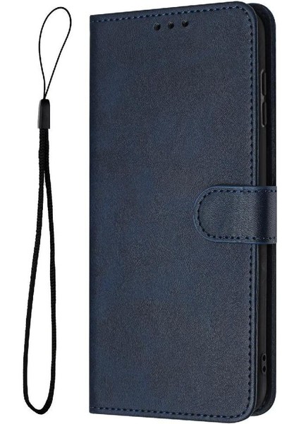 IPhone 13 Için Flip Case Pro Max Saf Renk Pu Deri Kickstand ile (Yurt Dışından)