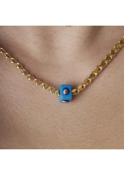 Nazar Taşlı Payetli Halep Zincir Kolye fırsatları