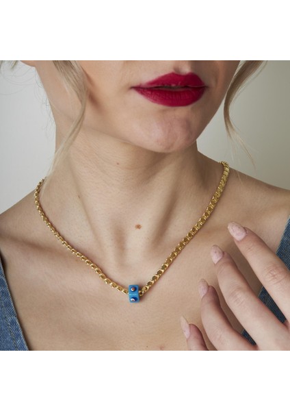 Nazar Taşlı Payetli Halep Zincir Kolye indirimleri