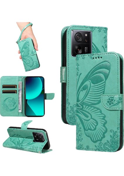 Xiaomi 13T/13T Pro Için Flip Case Kredi Kartı Yuvası ile Ayrılabilir El (Yurt Dışından)