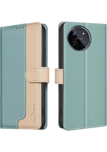 Realme 11 4g Için Flip Case Kickstand Flip Folio Darbeye Tpu Iç Kabuk (Yurt Dışından)