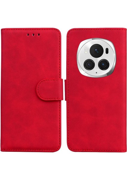 Onur Magic6 Pro Için Flip Case Standı Tutucu Kart Yuvası Manyetik Premium Pu (Yurt Dışından)