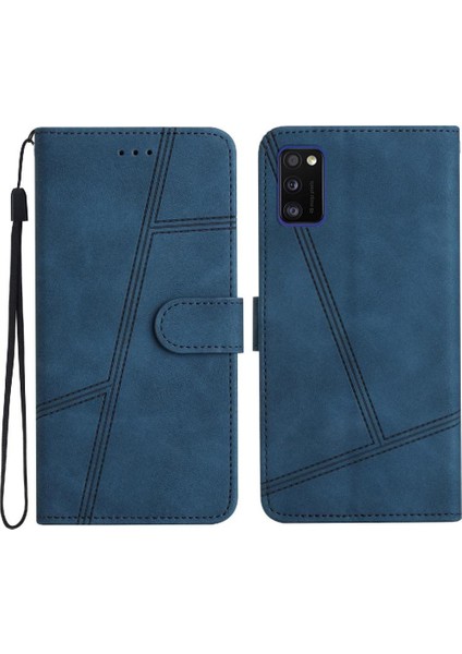 Samsung Galaxy Flip Cüzdan Pu Deri Tam Koruma Bilek Için Flip Case (Yurt Dışından)