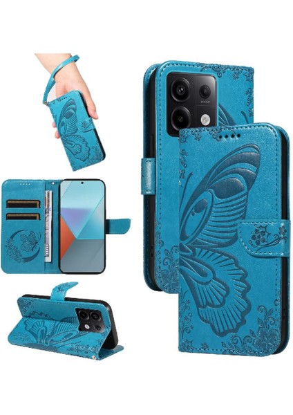 Xiaomi Redmi Not 13 Pro 5g Için Flip Case Kredi ile Yüksek Kaliteli Deri (Yurt Dışından)