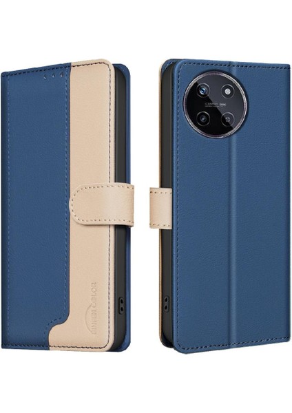 Realme 11 4g Için Flip Case Kickstand Flip Folio Darbeye Tpu Iç Kabuk (Yurt Dışından)